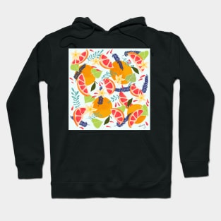 Grapefruit & Flowers Hoodie